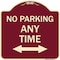 Signmission No Parking Anytime W/ Bidirectional Arrow Heavy-Gauge Aluminum Sign, 18" x 18", BU-1818-23777 A-DES-BU-1818-23777 - alternate 1